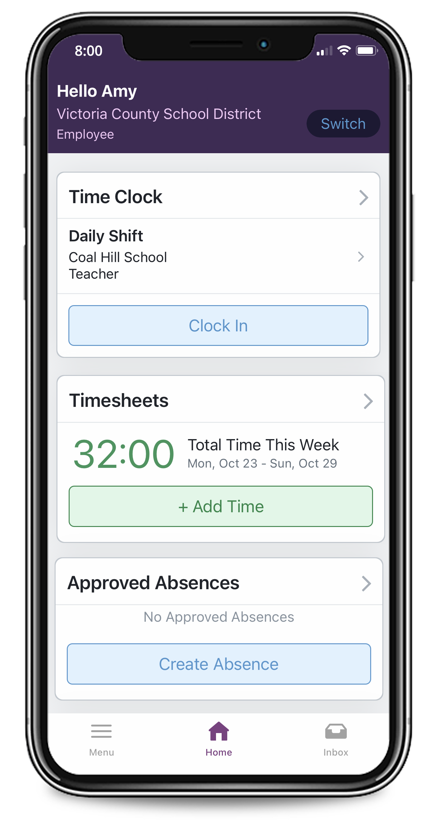 Multiple Shift Weekly Time Card Time Card