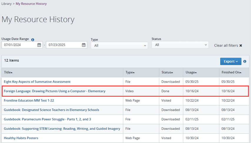 my resource history foreign language resource.png